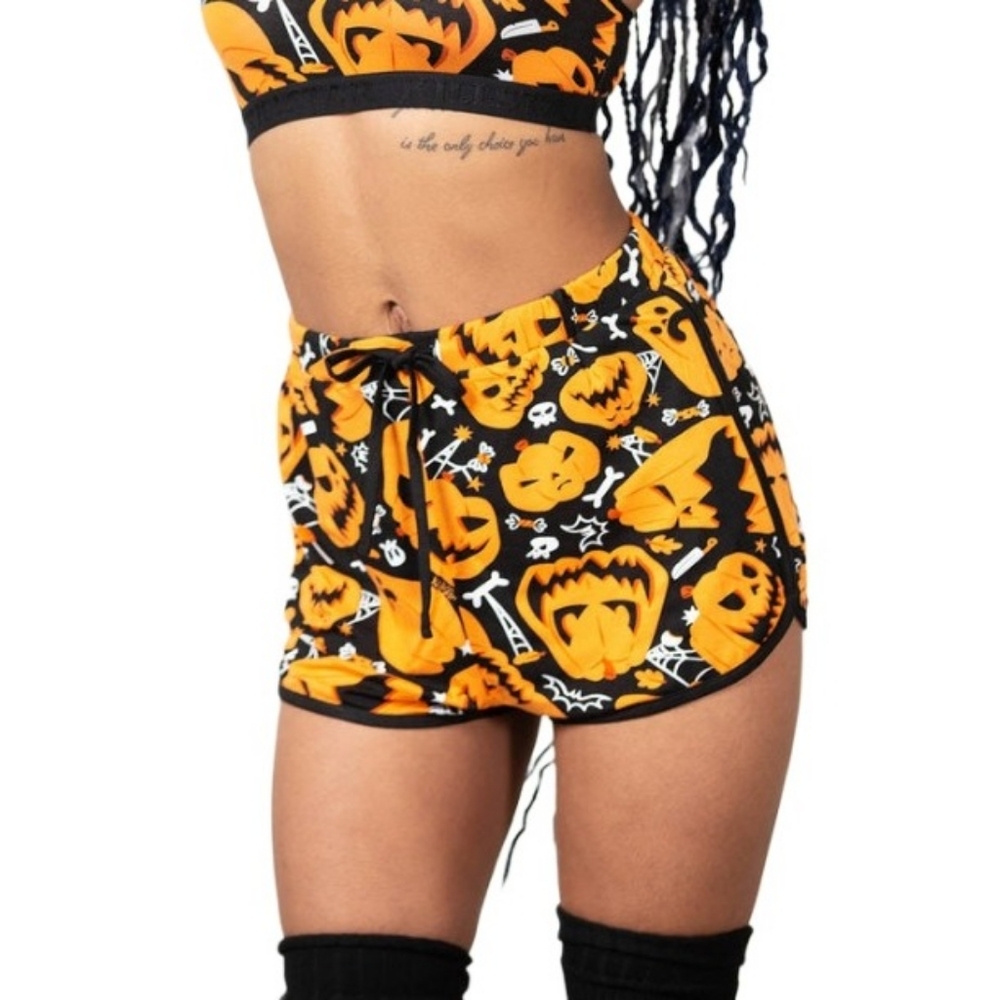 Killstar Bad Patch Racer Shorts - Picture 1 of 4